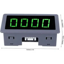 DC 8-24V 40mA 0-9999RPM 4 Digital LED Tachymètre Tachymètre Compteur De Vitesse + Capteur De Proximité à Détecteur De Capteur NPN Vert Pour La Mesure De La Vitesse De Rotation(Vert) -Promos Brico Forte Boutique 87488817 5