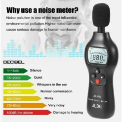 Décibelmètre Numérique LCD Portable - Niveau Sonore - Moniteur De Bruit - Mesure Du Bruit De 30 DB à 130 DB - Pour La Démo De Bricolage -Promos Brico Forte Boutique 87488909 4