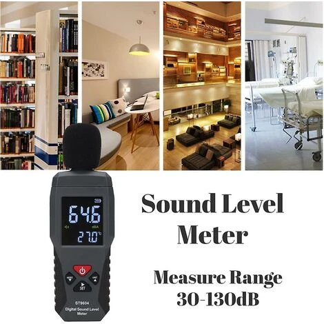 Sonomètre Enregistreur De Niveau Sonore Testeur De Bruit Sonomètre Audio Numérique, Plage De Mesure 30-130db 2 Sonomètre Enregistreur De Niveau Sonore Testeur De Bruit Sonomètre Audio Numérique, Plage De Mesure 30-130db – Image 2