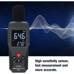 Sonomètre Enregistreur De Niveau Sonore Testeur De Bruit Sonomètre Audio Numérique, Plage De Mesure 30-130db 8 Sonomètre Enregistreur De Niveau Sonore Testeur De Bruit Sonomètre Audio Numérique, Plage De Mesure 30-130db -Promos Brico Forte Boutique 87529769 4