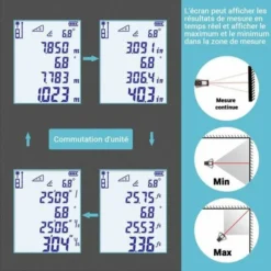 TACKLIFE Passez La Souris Sur L'image Pour Zoomer Télémètre Laser 50m, S5 Metre Laser -Promos Brico Forte Boutique 87563942 4