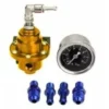 Régulateur De Pression De Carburant Réglable Du Manomètre De Carburant Automobile Haute Performance Or