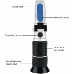 0-90% Brix Meter Réfractomètre Portable Mesure De La Teneur En Sucre Pour La Lait À La Bière Jus De Fruits Sucre De Sucre Mètre -Promos Brico Forte Boutique 87835057 3