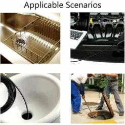 DHKLFA Endoscope Usb 720p Caméra Endoscopique Sonde Étanche Ip67 De 5,5mm Caméras D'inspection Câble Semi-Rigide De 5m Avec 6 Led, Type-C Compatible Avec Téléphones Otg Android, Pc -Câble 5m -Promos Brico Forte Boutique 87907631 4