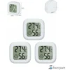 Mini LCD Thermomètre Hygromètre Interieur Numérique, Température Humidité De Haute Précision Portable -50 ℃ 70 ℃ 10% 99% RH Guazhuni (Blanc) 3 Pièces Thsinde