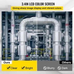 VEVOR Camera DeInspection Egout Avec Ecran LCD HD Camera Endoscopique Canalisation Cable 50 M Endoscope Industriel Enregistrement Video Carte SD Devidoir Pratique Etanche IP68 Plombier Tuyaux Drain -Promos Brico Forte Boutique 88257850 4