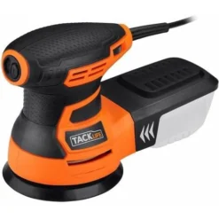 TACKLIFE Ponceuse Excentrique, Ponceuse Rotative Électrique 350W 13000 OPM, 6 Vitesses Variables, Équipé D’Une Boîte à Poussière, 12pcs Disque De Ponçage, Ponceuse Pour Le Ponçage Du Bois PRS01A