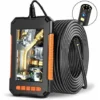 Endoscope Industriel, Caméra D'inspection Endoscope à Deux Têtes, Endoscope Numérique à Double Objectif 1080P HD, Écran LCD 4,3 Pouces, étanche IP67, Avec 8 Lumières LED(2M)
