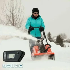 Numérique Vibration Compteur D'Heure Complet Imperméable À L'eau Réinitialisable Vibration Compteur D'Heures Sans Fil Pour Toutes Vibrantes Machine Moto Snowmobil ATV (noir) -Promos Brico Forte Boutique 88670796 3