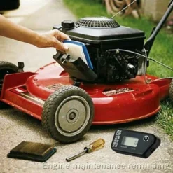 Numérique Vibration Compteur D'Heure Complet Imperméable À L'eau Réinitialisable Vibration Compteur D'Heures Sans Fil Pour Toutes Vibrantes Machine Moto Snowmobil ATV (noir) -Promos Brico Forte Boutique 88670796 4