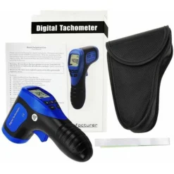 Tachymètre De Photo De Laser Tenu Dans La Main De Digital De Digital De Tachymètre De Vitesse De Vitesse De Disque D'enregistreur De Rotation (60 Données): 2.5-99999RPM -Promos Brico Forte Boutique 88678302 4