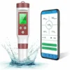 Testeur PH Mètre Electronique Bluetooth 7-1,ATC Testeur De Qualité De L'eau/PH/TDS/EC/ORP/SG(précision0.01),Étalonnage AutomatiquePH-mètre Rétroéclairé Pour Eau Potable, Aquarium,Piscine