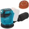 Ponceuse Orbitale Aléatoire Sans Fil, Ponceuse 18V Ø 125mm, Adaptée à La Batterie Makita, Avec Papier De Verre 4PCS (batterie Et Chargeur Non Inclus)