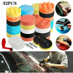 32PCS Rotary Car Polisher Buffer Sander Polishing Machine 5 « Sponge Pad Mop Kit