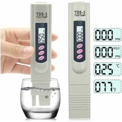 Mètre TDS-3 De L‘Eau Potable LCD Numérique Portable Testeur Mètre De Qualité De L'Eau Stylo De Température Et PPM Testeur De Pureté De L'Eau 0-9990 PPM Eau Potable Culture Hydroponique (Ne Teste Pas P -Promos Brico Forte Boutique 88720762 5