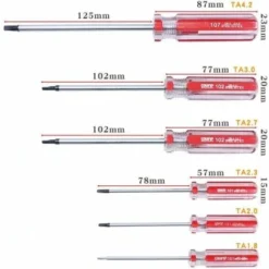 Jeu De 6 Tournevis Triangulaires, Embouts De Tournevis Triangulaires Magnétiques 1,8 Mm 2,0 Mm 2,3 Mm 2,7 Mm 3,0 Mm 4,2 Mm Outil De Réparation De Tournevis Pour Jouets Et Changement De Batterie -Promos Brico Forte Boutique 88785125 5