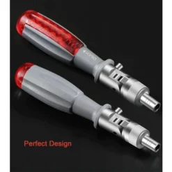 Tournevis à Cliquet Avec Multi Embout Magnétique, 10 En 1, Petite Poche Mini Tournevis, Convient Pour La Maison Et Accessoire Voiture Interieur, Rouge, 1 Pièce 7 Tournevis à Cliquet Avec Multi Embout Magnétique, 10 En 1, Petite Poche Mini Tournevis, Convient Pour La Maison Et Accessoire Voiture Interieur, Rouge, 1 Pièce -Promos Brico Forte Boutique 88785362 3