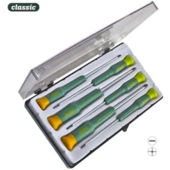 Jeu 6 Tournevis De Précision 3 Phillips 3 Plats Djmv Mota