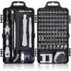 115 En 1 Tournevis Precision Kit Tools, Portable Kit Tournevis De Précision Magnétique Tournevis Outils De Réparation Pour Ordinateur/Laptop/iPhone/Lunettes/Montre/Smartphone Noir
