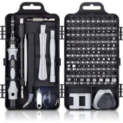 115 En 1 Tournevis Precision Kit Tools, Portable Kit Tournevis De Précision Magnétique Tournevis Outils De Réparation Pour Ordinateur/Laptop/iPhone/Lunettes/Montre/Smartphone Noir