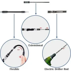 115 En 1 Tournevis Precision Kit Tools, Portable Kit Tournevis De Précision Magnétique Tournevis Outils De Réparation Pour Ordinateur/Laptop/iPhone/Lunettes/Montre/Smartphone Noir -Promos Brico Forte Boutique 89651164 4