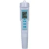 4 En 1 Testeur Qualite De L'Eau Ph / Ec / Tds / Temperature Ip55 Metre Arret Automatique Etanche Retro-Eclairage Affichage Testeur Blanc Ph-686
