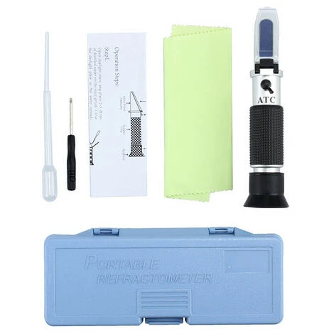 Réfractomètre De Bière Professionnel Brix De 0-32% Humides Sucre Pour Apic FR 2 Réfractomètre De Bière Professionnel Brix De 0-32% Humides Sucre Pour Apic FR – Image 2