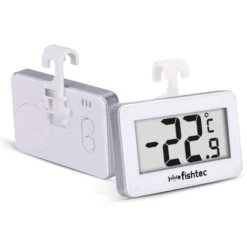 FISHTEC® Thermomètre Réfrigérateur Electronique - Sonde Intégrée - 3 Systèmes D'accroche : Crochet, Support, Magnétique -Promos Brico Forte Boutique 89948434 4