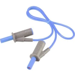 Cordon De Mesure De Sécurité[Banane Mâle 4 Mm -Banane Mâle 4 Mm ] Ultra Flexibles 0.50 M,bleu,MSB-501 10 A