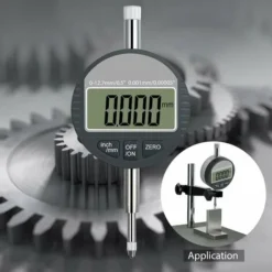 LED Micromètre Numérique 0.001mm / 0.00005 '' Indicateur Numérique Precision Gauge 0-12.7mm / 1 '' Comparateur électronique/indicateur De Sonde Numérique,une Pièce, Gris -Promos Brico Forte Boutique 90519217 5