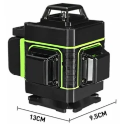 Niveau Laser 4D 16 Lignes Lumière Verte 360 ° Outil De Mesure De Nivellement Automatique En Croix Affichage LED -Promos Brico Forte Boutique 90519332 4