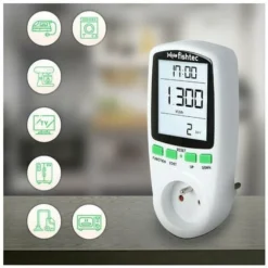 Wattmètre - Prise Contrôle Coût De La Consommation D'Énergie - Affichage Numérique De La Puissance Électrique -Promos Brico Forte Boutique 90599722 5