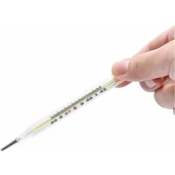 3 Pièces Thermomètre Médical En Verre Au Mercure Mesure De La Température Corporelle Du Bébé Adulte -Promos Brico Forte Boutique 90600395 4