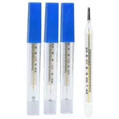 3 Pièces Thermomètre Médical En Verre Au Mercure Mesure De La Température Corporelle Du Bébé Adulte -Promos Brico Forte Boutique 90600395 5
