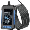 Endoscope Industriel, Caméra D'inspection Numérique HD 1080p, écran De 4,3, Caméra Serpent étanche De 5.5 Mm, Avec 6 Lumières LED, Batterie De 2600 MAh, 5m Câble Semi-rigide-bleu