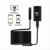 Endoscope WiFi Inspection Caméra 720P HD Endoscopique Cable Serpentin IP67 étanche Caméra Avec 8 LED Pour Android IOS IPhone Mac Windows PC-16.4ft/5M