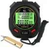 Chronom��tre Avec Sifflet,Chronometre Professionnel 60 M��moire Avec Fonction Muet Et Lumi��r Pour Sport