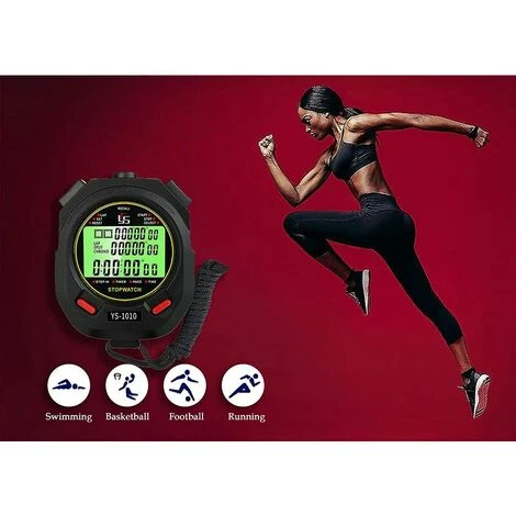 Chronom��tre Avec Sifflet,Chronometre Professionnel 60 M��moire Avec Fonction Muet Et Lumi��r Pour Sport 3 Chronom��tre Avec Sifflet,Chronometre Professionnel 60 M��moire Avec Fonction Muet Et Lumi��r Pour Sport – Image 3
