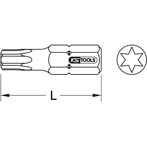KSTOOLS - Embout De Vissage Torx 25 - Entrainement 10mm - L30mm - 930.2025 2 KSTOOLS - Embout De Vissage Torx 25 - Entrainement 10mm - L30mm - 930.2025 – Image 2