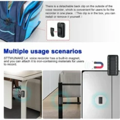 Mini Enregistreur Magnétique Activé Par La Voix De 8 Go, Enregistreur Audio Numérique à Batterie Longue, Petits Appareils D'enregistrement(noir)- 9 Mini Enregistreur Magnétique Activé Par La Voix De 8 Go, Enregistreur Audio Numérique à Batterie Longue, Petits Appareils D'enregistrement(noir)- -Promos Brico Forte Boutique 91090048 5