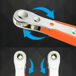 Cliquet Tournevis, Tournevis Magnétique, Mini Clé à Cliquet 1/4, Entraînement 1/4 à Couple Elevé, Mini Tournevis Décalé Réversible à Cliquet, Outils De Réparation De Poche Multifonctions 4ZWJ077NK -Promos Brico Forte Boutique 91551726 4