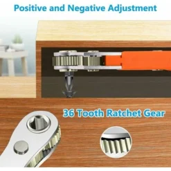 Cliquet Tournevis, Tournevis Magnétique, Mini Clé à Cliquet 1/4, Entraînement 1/4 à Couple Elevé, Mini Tournevis Décalé Réversible à Cliquet, Outils De Réparation De Poche Multifonctions 4ZWJ077NK -Promos Brico Forte Boutique 91551726 5