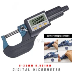 Micromètre électronique Micromètre Épaisseur De Paroi Micromètre Micromètre Numérique 0-25mm 0.001MM -Promos Brico Forte Boutique 91591322 5