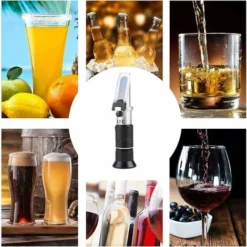 Réfractomètre De 0 à 32% Réfractomètre Manuel Pour Tester La Teneur En Sucre Dans Du Jus, Boisson,Vin Rouge, Vin Blanc, Bierre, Du Lait,du Miel Etc -Promos Brico Forte Boutique 91592309 4