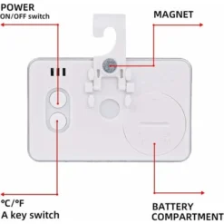 3X Thermomètre De Réfrigérateur Thermomètre Numérique Congélateur Thermomètre Refrigerateur Chambre Thermomètre Congélateur Imperméable Avec Écran LCD Avec Crochet Pour Lecture De Température -Promos Brico Forte Boutique 91620256 3