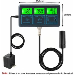 Wifi 7In1 Testeur De Qualité De L'Eau Analyseur D'Eau Multiparamètre Affichage Numérique Ph/Orp/Ec/Ppm/Cf/Humidité/Température Compteur De Surveillance Pour Eau Potable Aquarium Aquaculture Piscine, P -Promos Brico Forte Boutique 91783994 3