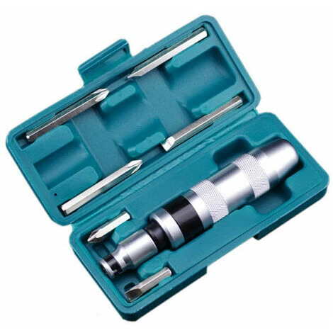 Tournevis A Frapper 7 Pièces Tournevis à Frapper Professionnel,bleu 1 Tournevis A Frapper 7 Pièces Tournevis à Frapper Professionnel,bleu