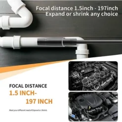 Caméra Endoscopique Industrielle 4,3 Pouces 1080P HD Numérique Boroscope Avec 8 LED Réglables Caméra D'inspection IP67 étanche, Câble De 5 M, Batterie 2600 MAh -Promos Brico Forte Boutique 92031176 4