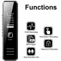 32G Mini-enregistreur Audio Numérique Audio Dictaphone MP3 Player USB Charge