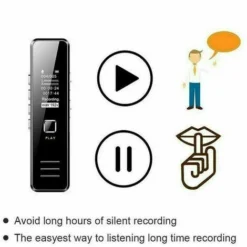 32G Mini-enregistreur Audio Numérique Audio Dictaphone MP3 Player USB Charge -Promos Brico Forte Boutique 92143217 3